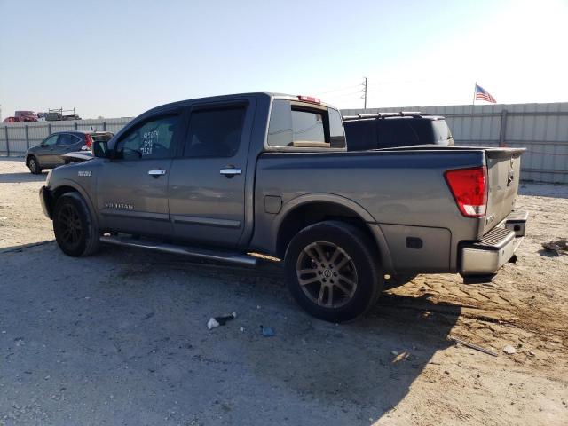 1N6BA0ED5EN517528 - 2014 NISSAN TITAN S GRAY photo 2