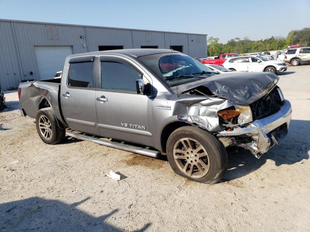 1N6BA0ED5EN517528 - 2014 NISSAN TITAN S GRAY photo 4