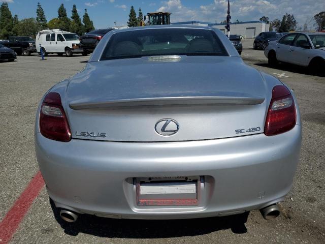 JTHFN48Y469001927 - 2006 LEXUS SC 430 SILVER photo 6