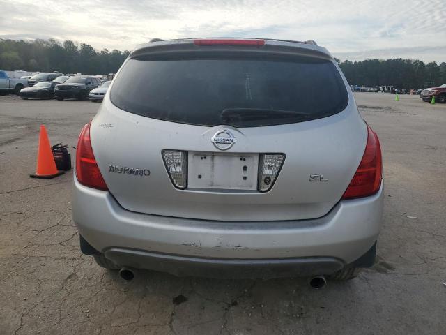 JN8AZ08TX5W317950 - 2005 NISSAN MURANO SL SILVER photo 6