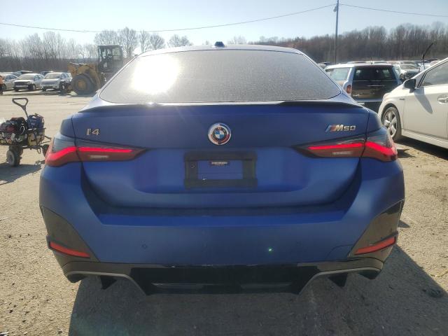 WBY33AW09PFN63345 - 2023 BMW I4 M50 BLUE photo 6