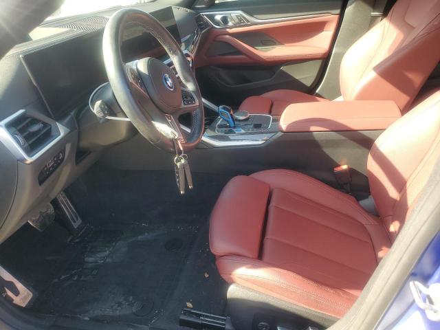 WBY33AW09PFN63345 - 2023 BMW I4 M50 BLUE photo 7