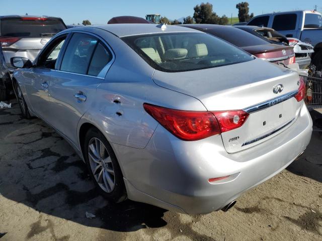 JN1AV7AR3EM702120 - 2014 INFINITI Q50 HYBRID PREMIUM SILVER photo 2