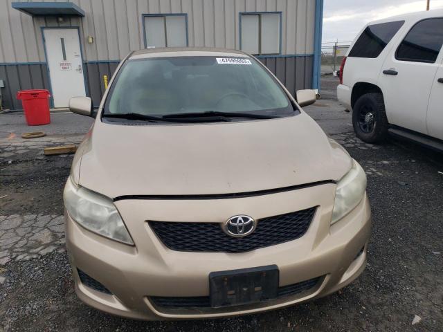 2T1BU40E19C116505 - 2009 TOYOTA COROLLA BASE GOLD photo 5