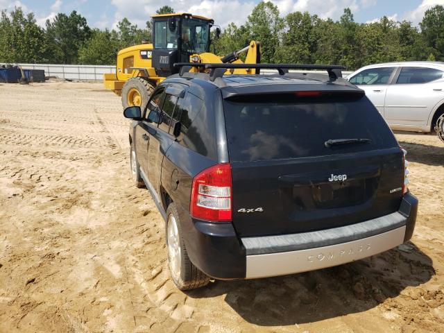 1J8FF57W27D143625 - 2007 JEEP COMPASS LIMITED BLACK photo 3