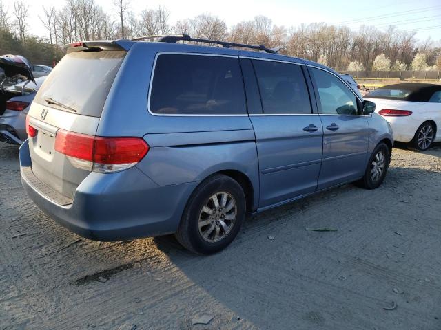 5FNRL3H71AB012162 - 2010 HONDA ODYSSEY EXL BLUE photo 3