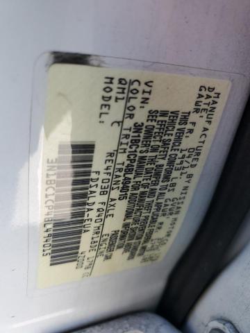 3N1BC1CP4BL494015 - 2011 NISSAN VERSA S WHITE photo 13