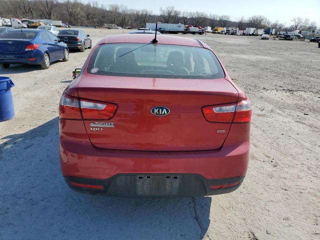 KNADM4A39F6469760 - 2015 KIA RIO LX RED photo 6