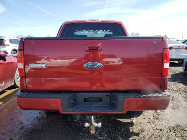 1FTRW12W47KD54583 - 2007 FORD F150 SUPERCREW RED photo 6