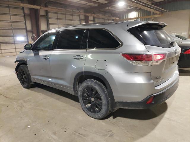 5TDJKRFH4FS161165 - 2015 TOYOTA HIGHLANDER XLE SILVER photo 2
