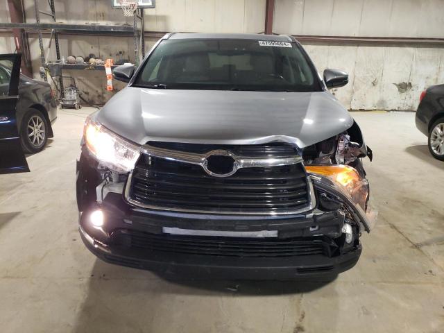 5TDJKRFH4FS161165 - 2015 TOYOTA HIGHLANDER XLE SILVER photo 5