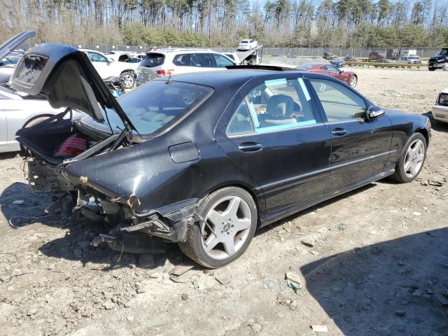 WDBNG75J03A336806 - 2003 MERCEDES-BENZ S 500 BLACK photo 3