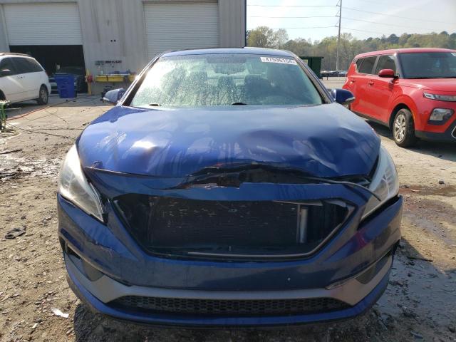 5NPE34AF3GH415642 - 2016 HYUNDAI SONATA SPORT BLUE photo 5