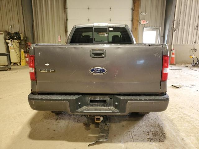 1FTRX14W45FB55534 - 2005 FORD F150 GRAY photo 6