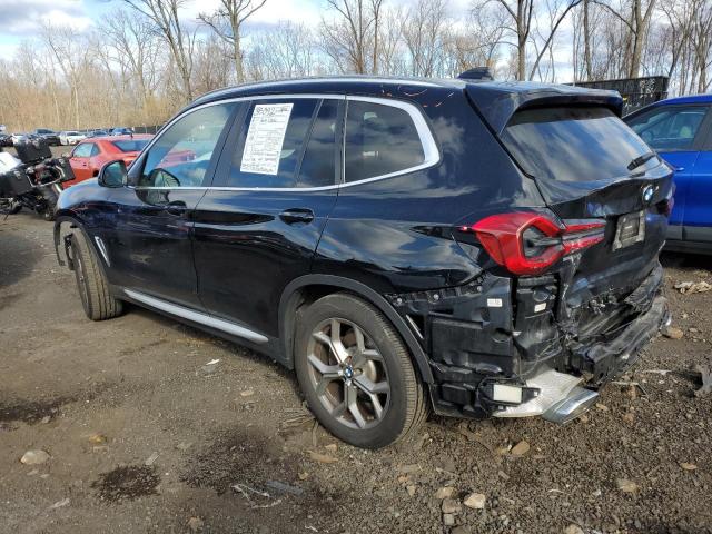 5UX53DP03N9K09289 - 2022 BMW X3 XDRIVE30I BLACK photo 2