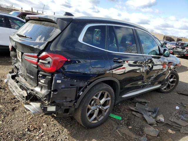 5UX53DP03N9K09289 - 2022 BMW X3 XDRIVE30I BLACK photo 3