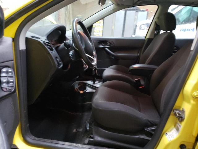 3FAFP37N35R123751 - 2005 FORD FOCUS ZX5 YELLOW photo 7