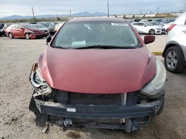 5NPDH4AE3FH639884 - 2015 HYUNDAI ELANTRA SE MAROON photo 5