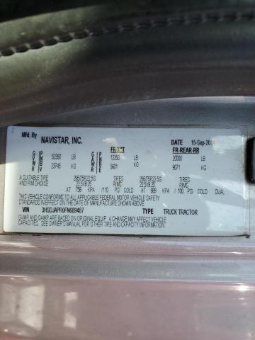 3HSDJAPR0FN689487 - 2015 INTERNATIONAL PROSTAR GRAY photo 10