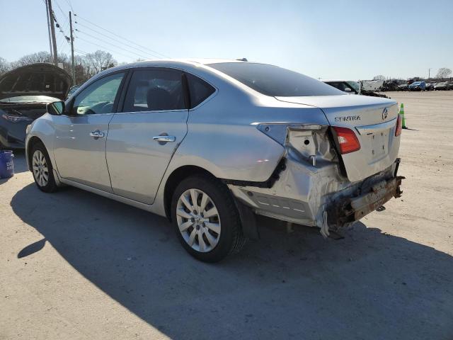 3N1AB7AP4GY294699 - 2016 NISSAN SENTRA S SILVER photo 2