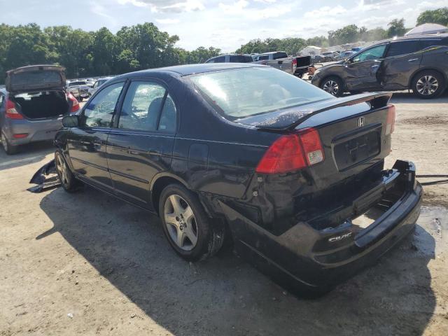 2HGES26745H553660 - 2005 HONDA CIVIC EX BLACK photo 2