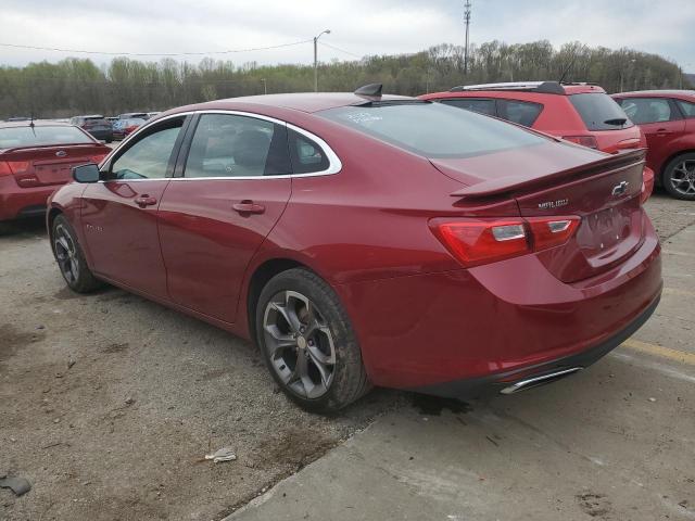 1G1ZG5ST6KF198499 - 2019 CHEVROLET MALIBU RS MAROON photo 2