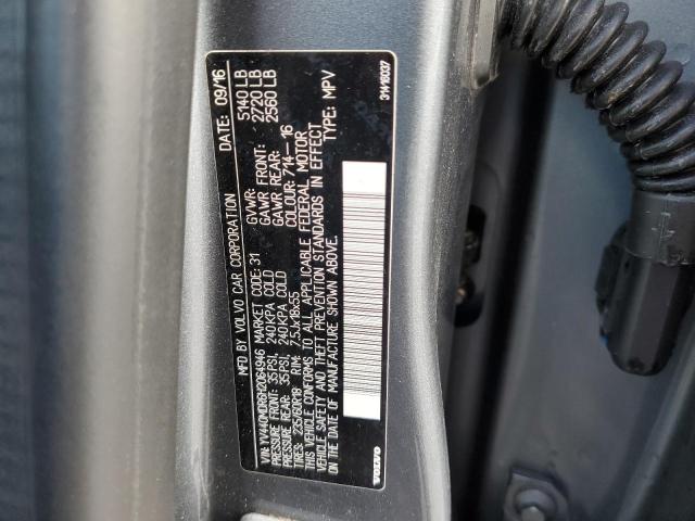 YV440MDR6H2064946 - 2017 VOLVO XC60 T5 DYNAMIC ნაცრისფერი ფოტო 14