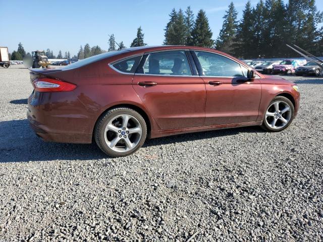 3FA6P0HDXFR178591 - 2015 FORD FUSION SE BURGUNDY photo 3