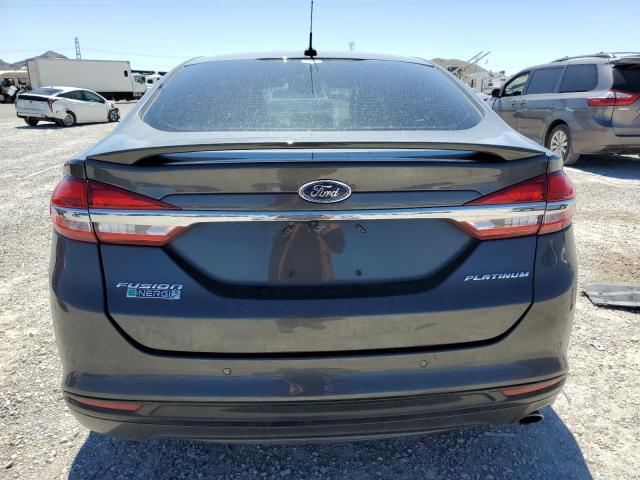 3FA6P0SUXJR268342 - 2018 FORD FUSION TITANIUM/PLATINUM PHEV GRAY photo 6