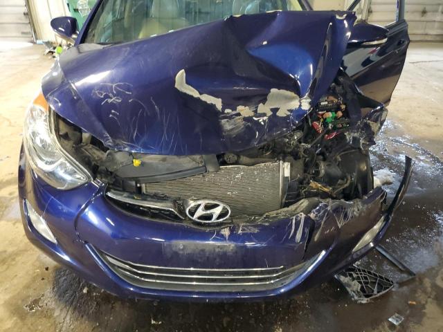 5NPDH4AE7DH322722 - 2013 HYUNDAI ELANTRA GLS BLUE photo 11