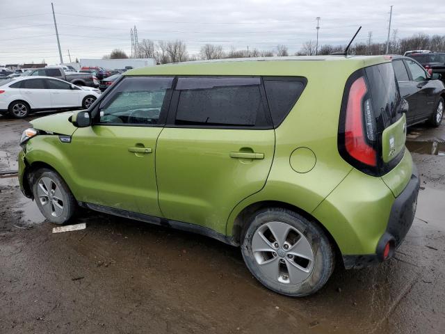 KNDJN2A29F7809899 - 2015 KIA SOUL GREEN photo 2