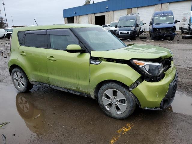 KNDJN2A29F7809899 - 2015 KIA SOUL GREEN photo 4