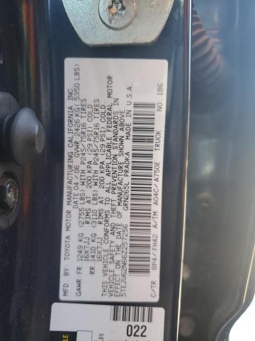 5TEJU62N66Z257256 - 2006 TOYOTA TACOMA DOUBLE CAB PRERUNNER BLUE photo 13