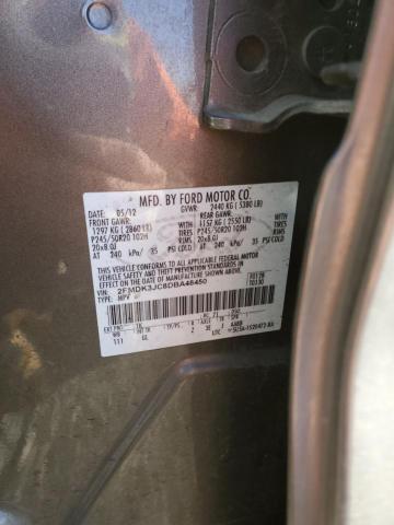 2FMDK3JC8DBA48450 - 2013 FORD EDGE SEL GRAY photo 13