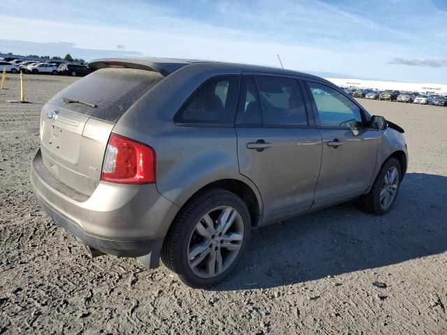 2FMDK3JC8DBA48450 - 2013 FORD EDGE SEL GRAY photo 3