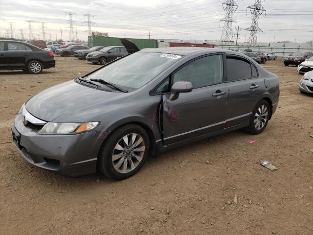 19XFA1F90BE023940 - 2011 HONDA CIVIC EXL GRAY photo 1