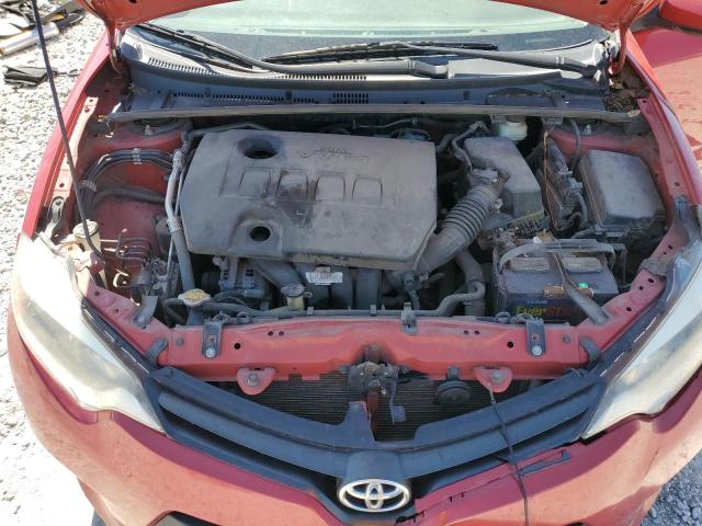 2T1BURHE6EC073615 - 2014 TOYOTA COROLLA L RED photo 11