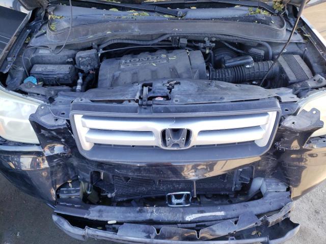 2HKYF181X6H558888 - 2006 HONDA PILOT LX BLACK photo 12