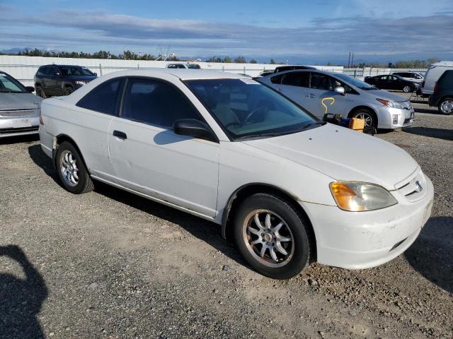 1HGEM21521L117158 - 2001 HONDA CIVIC LX WHITE photo 4