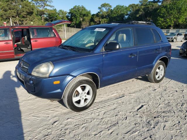 KM8JM12B36U462935 - 2006 HYUNDAI TUCSON GL BLUE photo 1