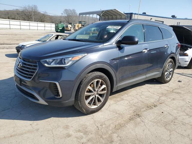 KM8SMDHF4HU209769 - 2017 HYUNDAI SANTA FE SE BLUE photo 1