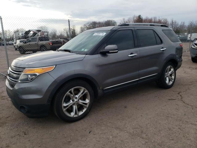 1FM5K7F85EGB90636 - 2014 FORD EXPLORER LIMITED GRAY photo 1