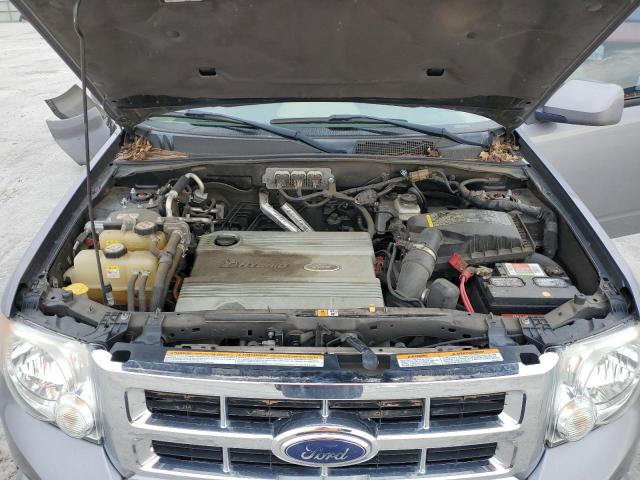 1FMCU49H58KE45489 - 2008 FORD ESCAPE HEV GRAY photo 12