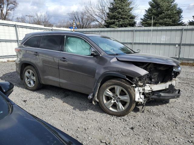 5TDDKRFH9GS339523 - 2016 TOYOTA HIGHLANDER LIMITED GRAY photo 4