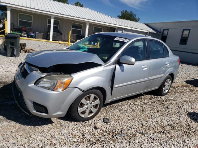 KNADH4A3XA6638357 - 2010 KIA RIO LX SILVER photo 1