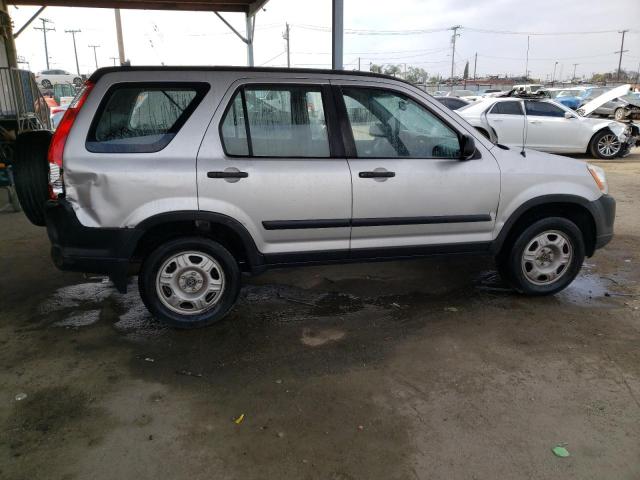 JHLRD78556C019173 - 2006 HONDA CR-V LX SILVER photo 3