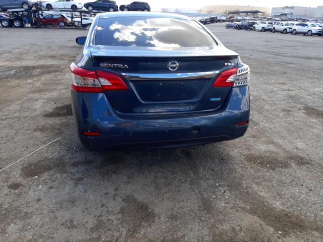 3N1AB7AP9DL755789 - 2013 NISSAN SENTRA S BLUE photo 6