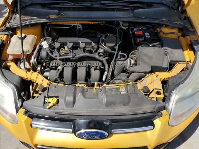 1FAHP3F24CL254540 - 2012 FORD FOCUS SE YELLOW photo 11