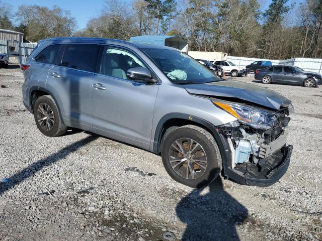 5TDKKRFH6GS500871 - 2016 TOYOTA HIGHLANDER XLE SILVER photo 4