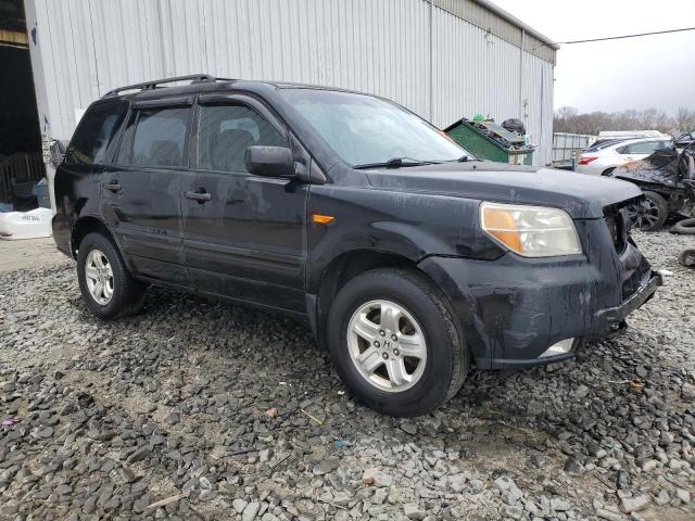 2HKYF18147H523667 - 2007 HONDA PILOT LX BLACK photo 4